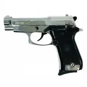 Пистолет охолощенный Retay Beretta MOD84 9mm P.A.K, хром
