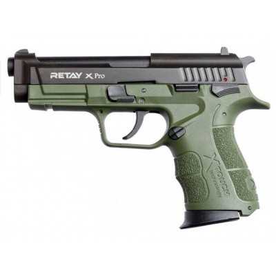 Пистолет охолощенный Retay XPRO 9mm P.A.K, зеленый