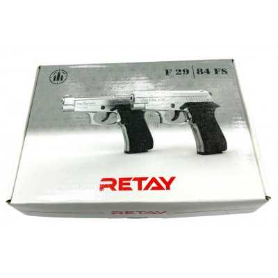 Пистолет охолощенный Retay Beretta MOD84 9mm P.A.K, сатин