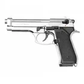 Пистолет охолощенный Retay MOD92, (Beretta 92), Никель, кал. 9mm. P.A.K