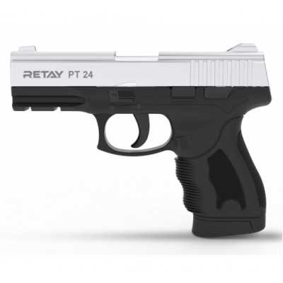 Пистолет охолощенный Retay PT24, (Taurus), full-auto, Никель, кал. 9mm. P.A.K