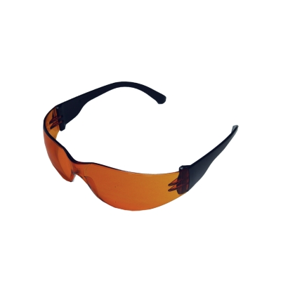 Очки стрелковые Puma оранжевые УФ-защита, класс оптики 1, незапотевающие, регулируемые дужки, сменные линзы, ударопрочные