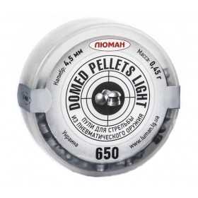 Пули «Люман» Domed pellets Light 4,5 мм, 0,45 г (650 штук)