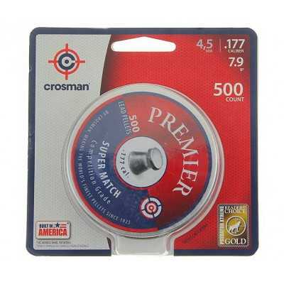 Пули Crosman Premier Super Match 4,5 мм, 0,51 г (500 штук)