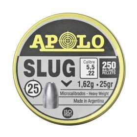 Пули полнотелые Apolo Slug 5,5 мм, 1,8 г (250 штук)