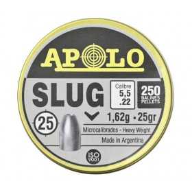 Пули полнотелые Apolo Slug 5,5 мм, 1,62 г (250 штук)