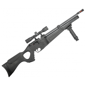 Пневматическая винтовка Hatsan Flash 101 SET PCP 5.5 мм (прицел 4х32, сошки, чехол, насос)