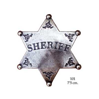 Значок шерифа США, шестиконечныйDE-101