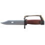 Штык-ножа АК ШНС-001 для АК74 коричневые ножны и рукоятка без пропила