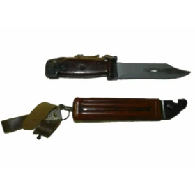 Штык-ножа АК НС-001 для АК74 коричневые ножны и рукоятка,без пропила без кольца