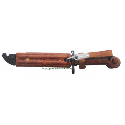 ММГ штык-нож ШНС-001-02 (АКМ / АК-74), коричн. рукоять бакелит