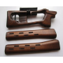 Тюнинг комплект к СВД, ТИГР деревянный приклад с кожанной щекой, дереввянная накладка-цевье