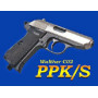 Пневматический пистолет Walther PPK/S Никелированный [58061]