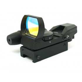 Коллиматорный прицел Sightmark Laser Dual Shot, панорамный с ЛЦУ, 4 марки, 7 ур., на 11 мм (SM13002-DT)