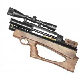 Пневматическая винтовка Дубрава Анчутка Буллпап 5.5 мм V4 (250 мм, Орех)