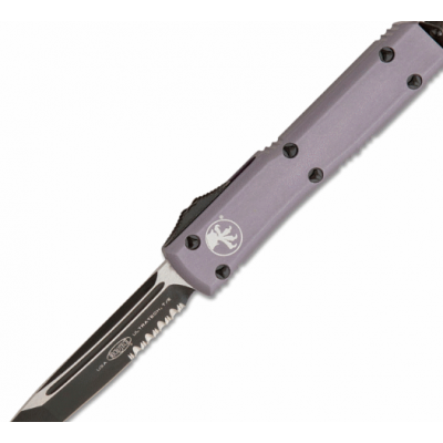Автоматический фронтальный выкидной нож Microtech Ultratech Gray Combo 870мм