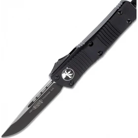 Автоматический фронтальный выкидной нож Troodon 2-Tone C204P Tactical Black 790 мм