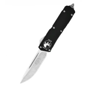 Автоматический фронтальный выкидной нож Microtech Executive Scarab Black890мм.