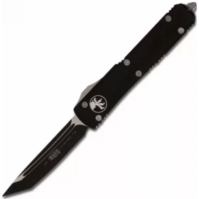 Автоматический фронтальный выкидной нож Microtech Ultratech Tanto Tactical Black C204P 870мм