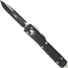 Автоматический фронтальный выкидной нож Microtech Ultratech Tanto Black Standard 870 мм