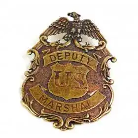 Значок Deputy U.S. Marshal с изображ. орла, латунь (DE-112-L)