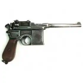 Макет пистолет Mauser C96, пластик. рукоять, состаренный (Германия, 1896 г.) DE-1024-OLD