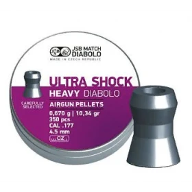 Пули JSB Ultra Shock Heavy Diabolo 4,5 мм, 0,67 г (350 штук)