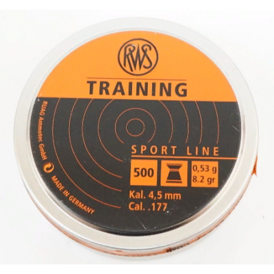 Пули RWS Training 4.5 мм, 0,53гр., 500 шт плоские