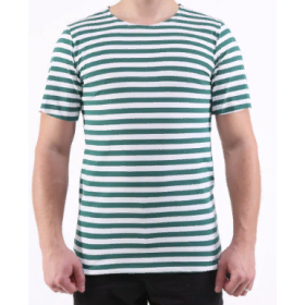 Тельняшка-футболка с коротким рукавом (зеленая полоса)